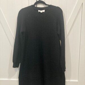 Pomander Place by Tuckernuck Black Ainsley Sweater Dress Long Sleeve Mini sz L